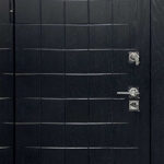 Дверь входная взломостойкая ALBERO BLACK, цвет Альберо Блэк Рисунок грань, панель - 62002 цвет Белая Серена