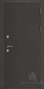 Дверь входная уличная Термо 3, цвет антик темное серебро, панель — фоборг цвет эмаль белая