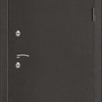 Дверь входная уличная Термо 3, цвет антик темное серебро, панель - light 2127 цвет бьянка soft